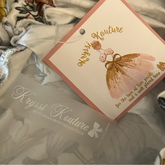 NWT Kryssi Kouture Elegant Floral Print Maxi Stretch Dress XL - Picture 6 of 16